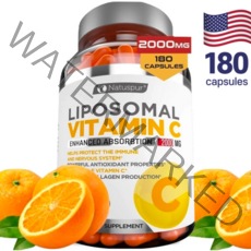 리포좀 비타민C 미국산 2000mg 180캡슐 지용성 리포솜 리포조말 비건 Natuspur, 2000mg - 180캡슐 (60일 분량)