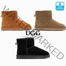 UGG 정품 숏 어그 오즈웨어 방수 남녀 남여 공용 유니섹스 미니 소가죽 클래식 퍼안감 겨울 털 부츠 슈즈 방한 신발 방한화 털신 3컬러 알지알지몰