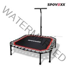 스포빅스 부스트 사각 트램폴린 레드 손잡이 헬스