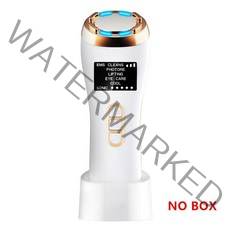 탄력기기 8 IN1 LED 뜨거운 차가운 얼굴 피부 관리 장치 마사지 아름다움 망치 초음파 Cryotherapy 진동 이온 계기, option 2 no box