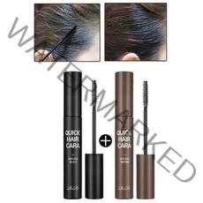 리르 퀵 헤어카라 새치커버전용 헤어 마스카라, 헤어카라_블랙+브라운