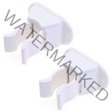 마이다락 청소도구 걸이 5.2 x 4.8 x 3.1 cm, 화이트, 2개