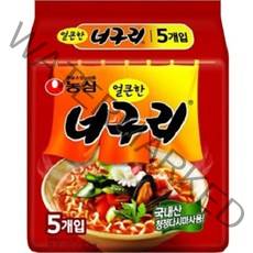 농심 얼큰한 너구리 120g, 5개