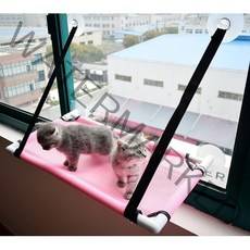 유리 흡착식 고양이 윈도우 해먹 캣베드, 핑크