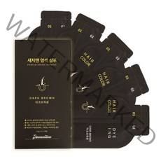 새치앤 프리미엄 원샷 블랙 커버 염색 샴푸, 다크브라운, 1개