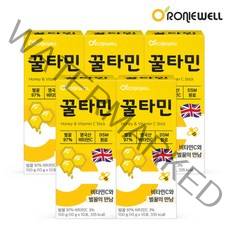 [로니웰] 꿀타민 10포 x 5개 천연벌꿀 영국산비타민C, 상세 설명 참조, 상세 설명 참조