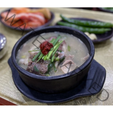[남동백암왕순대] 전통 순대국 600g x 4팩 + 오소리 순대국 600g x 4팩 (다진청양 다대기 새우젓)
