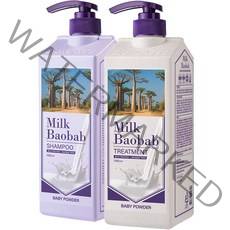 비오클라쎄 밀크바오밥 베이비파우더 샴푸 1000ml + 트리트먼트 1000ml, 1세트