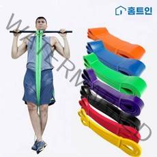 라텍스 풀업밴드 턱걸이 보조 철봉 1 - 7단계 운동용 고무 밴드, 옐로우