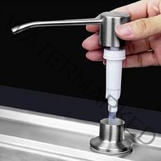 싱크대 매립형 주방세제 펌프용기 디스펜서 빌트인 세제펌프 물비누