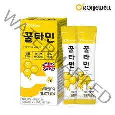 로니웰 꿀타민 10포 (아생화벌꿀+비타민C) 꿀스틱, 선택완료, 단품없음