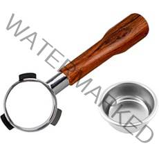 칼딘 크레마 바텀리스 맥널티 플랜잇 오스너 호환 포터필터 콤패티블 51mm + 바스켓, 1개, 로즈우드