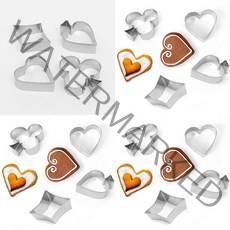 소울리드 포커디자인 스텐 쿠키커터 4종세트 쿠키틀 세트 쿠키틀