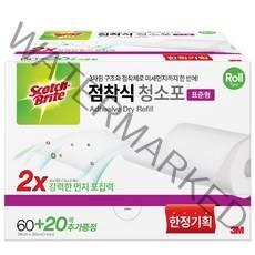 3M 올인원 점착식 청소포 표준형, 80매