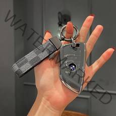 삼후 TPU 풀커버 스마트키 케이스 키홀더, BMW A타입, 그레이