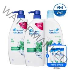 헤드앤숄더 쿨멘솔 샴푸850ml 2개+린스850ml 1개+미니샴푸80ml 3개 증정