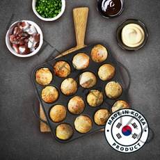 국산 타코야끼팬 16구 25구 가정용 캠핑용 다코야끼 타코야키 만들기 홈카페 간식만들기, 02 타코야끼팬 25구 (편수)