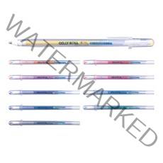 사쿠라 스타더스트 개폐식 볼펜, 혼합 색상, 10개입