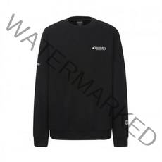 디스커버리 22FW 덴버 기모 와펜 맨투맨 스몰로고 베이직 남여공용 티셔츠 블랙 DXMT73026-BKS