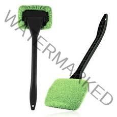 자동차세차용품 셀프 세트 미트 워시 장갑 브러쉬 세차솔 타이어 밀대 봉 car wash car window 클리너 brush kit windshieldwiper for car, 2pcs 녹색 브러시