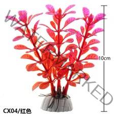 가재은신처 베타은신처 산호석 산호초 1pc 인공 잔디 수족관 장식 물 플라스틱 식물 물고기 탱크 액세서리, 14 CX04 Red