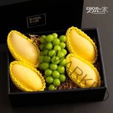 [과일엔]샤인머스켓 골드망고 행운세트2.1kg 샤인1골드망고4, 없음