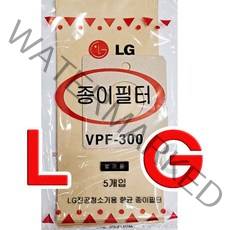 정품 LG 엘지청소기 먼지봉투 필터 5매 VPF-300 V-421T V-411T V-C411T V-C401T V-401S V-402ST VB-3002RNT