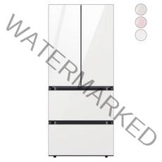 [색상선택형] 삼성전자 비스포크 키친핏 김치냉장고 플러스 방문설치, 글램 화이트