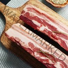 더푸드마켓 듀록 흑돼지 수육용 통오겹살 1kg, 1팩, 수육용 1kg