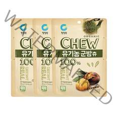 청정원 츄앤리얼 유기농 군밤츄, 80g, 3개