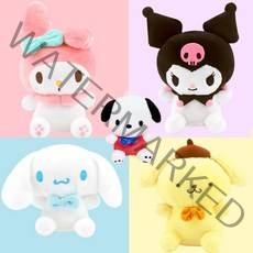 다온 산리오 기본 마이멜로디 쿠로미 시나모롤 폼폼푸린 포차코 가방고리 인형 13cm 택1, 04.다온 폼폼푸린(기본)가방고리인형13cm