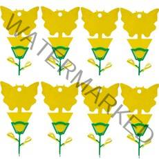 날파리끈끈이 제거제 초파리트랩 끈끈이 5개 10개 살충제 벼룩파리 혹파리 초파리약, 사각트랩 중10매