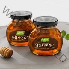 참자연 산꿀자연송이세트(유리병) 200g 2개