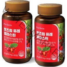 퍼펙토 로즈힙 퓨레 엘라스틴 30g, 2개, 60정