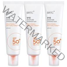 BRTC V10 UV 모이스처 에센스 선크림 50ml SPF50+ PA++++, 3개