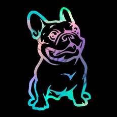 DOG 자동차 오프로드 SUV 캠핑 포인트 스티커, L, RED