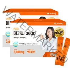 비타민마을 메가씨 3000 비타민C 분말 스틱, 270g, 2개