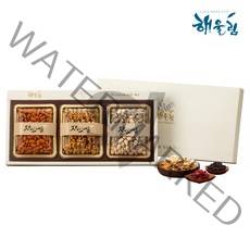 해울림 견과류 아몬드 호두 피스타치오 3종 선물세트 혼합 견과 믹스 하루 모듬 간식 술안주 추석 구정 명절 선물용 4만원 대 가성비 답례품 대용량, 8호-3셋트