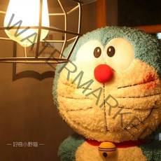 도라에몽 피겨 로봇 고양이 뽀글이 생일 선물 인형, 35cm