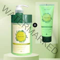 자연바람 아로마 그린티 스파 스캘프 허브 헤어팩(모발보습 각질제거) 1000ml + 200ml 증정, 1200ml, 1개