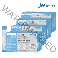 JW중외제약 포스트 프리바이오틱스 프로바이오틱스 프롤린 모유 유산균 영양제, 90g, 4개