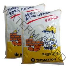 백시멘트 한주 세라믹 가정용 시멘트 1.5kg, 2개입