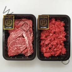 NH참예우 [명품인증] 한우 1+등급 등심200g+국거리200g