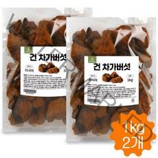 러시아 차가버섯 원물 시베리아 건차가버섯 1kg, 2개