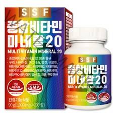 순수식품 SSF 종합비타민 미네랄 20, 90정, 1개