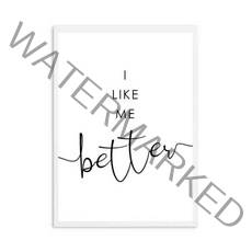 침대프레임 나는 당신과 함께 할 때 나처럼 더 좋다 침실 벽 장식 커플 미니멀리즘 견적 위의 인쇄 침대 그, 01 Picture A