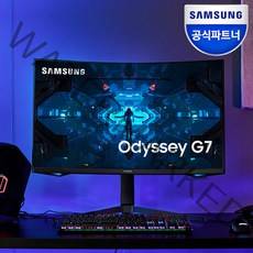[Hmall접속시10%쿠폰]삼성 오디세이 G7 80cm 게이밍 모니터 C32G75T 240Hz 1ms 1000R 커브드, 단일속성
