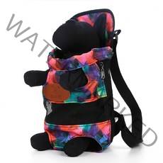 에코벨 애견가방 펫앞가방/슬링백 이동장 트론트백 포대기, 애견가방 펫앞가방 중형 - 레인보우