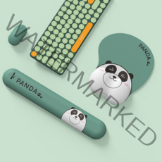 스포트라이트 판다 PANDA 마우스패드 키보드 팜레스트 손목받침대 2in1 세트