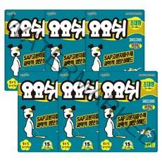 요요쉬 반려견용 배변패드 플로랄와인향 15매, 6개